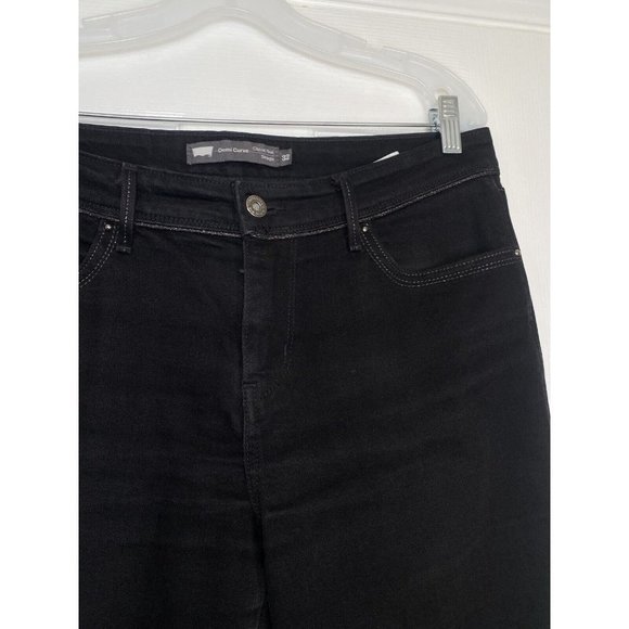 Levis Women’s Demi Curve Classic Rise Straight Faded Black Silver 32‎ - Picture 2 of 7